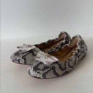 Sam Edelman Snakeskin Ballet Flats Size 5 NWT Classic Business Casual